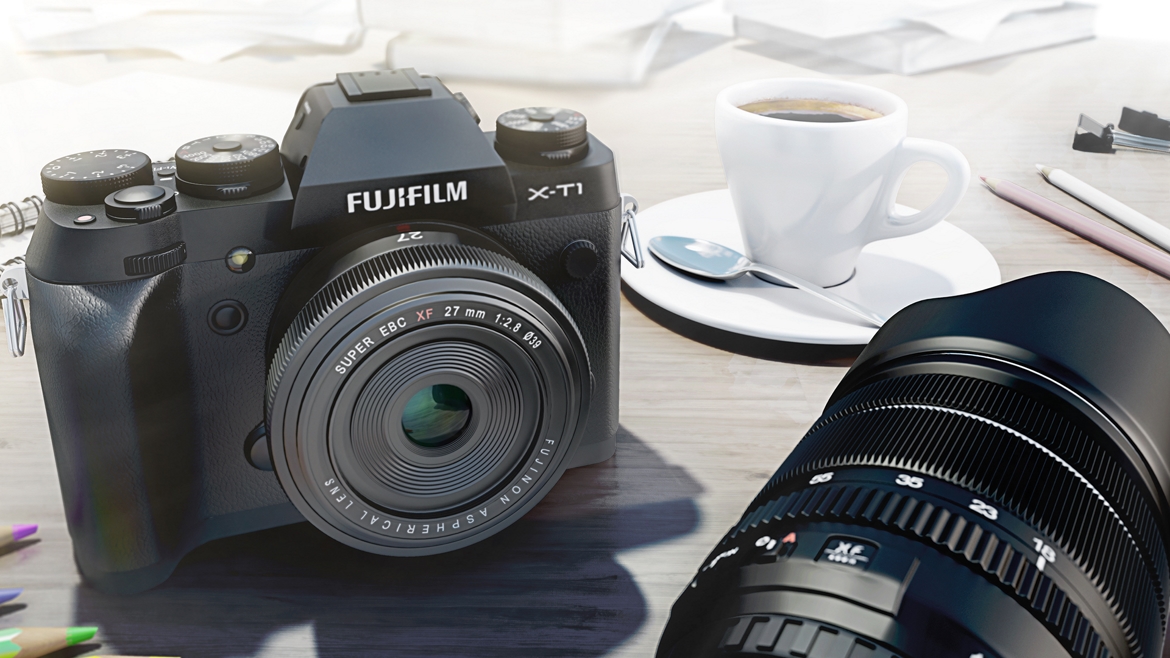 Fujifilm XT1 scène café + fujinon 27 mm